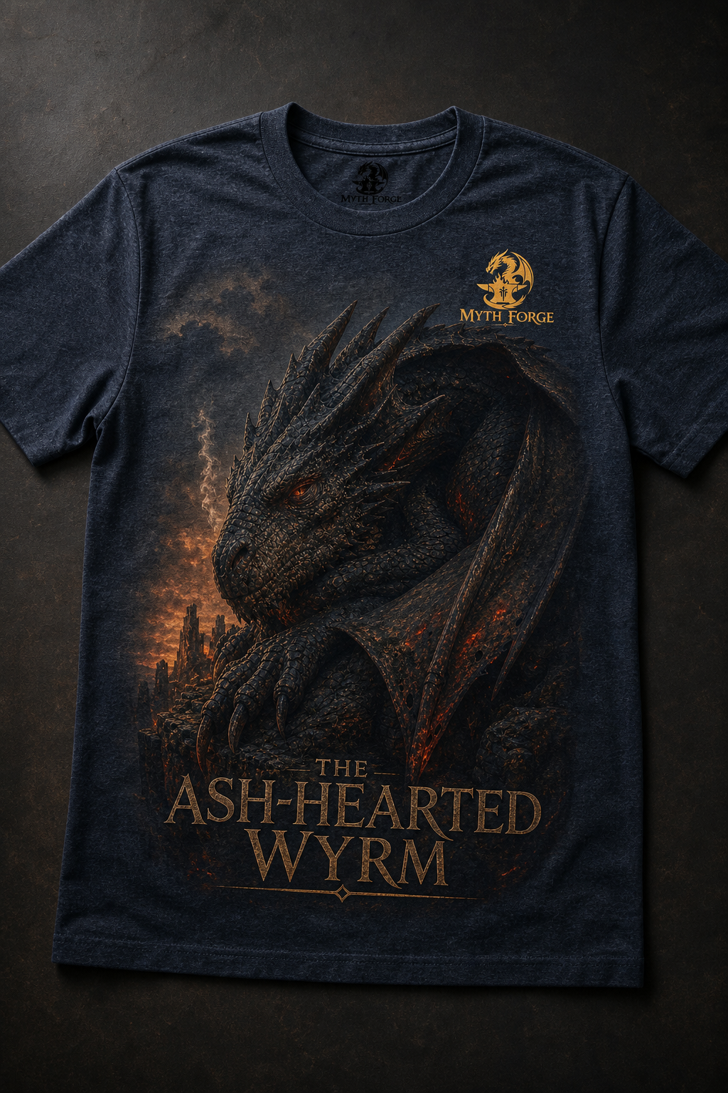 Dark heather Ash-Hearted Wyrm shirt