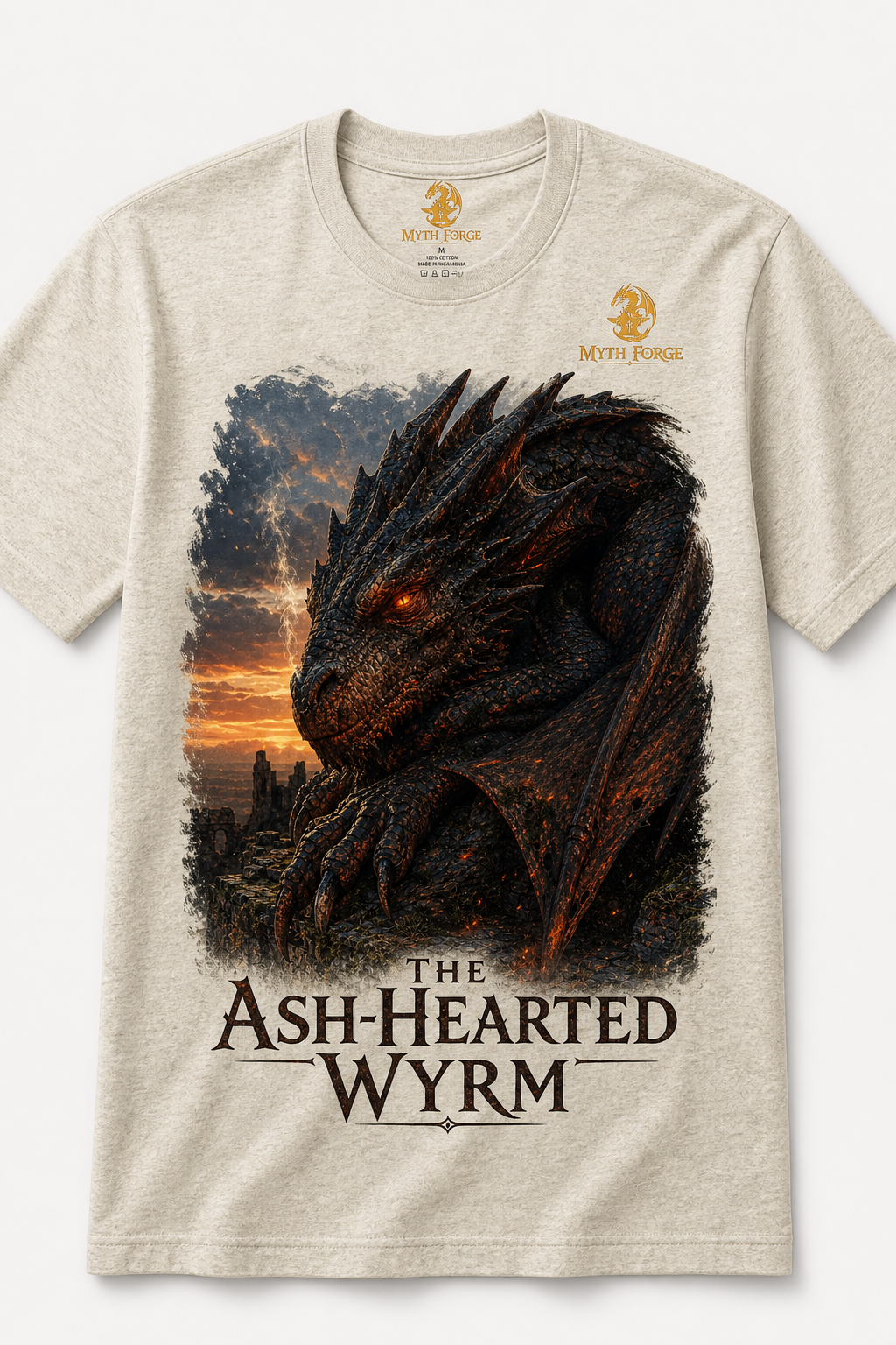 Oatmeal Ash-Hearted Wyrm shirt